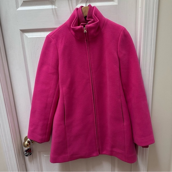 J.Crew Lodge coat in Italian stadium-cloth wool pink jacket winder nello gori 10 - Picture 1 of 11